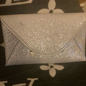 Silver clutch envelope style good condition